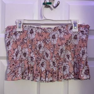 Floral tube top